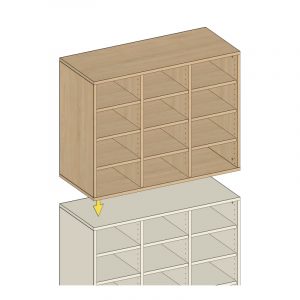 Postverteiler Regal Aufsatz