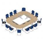 Sitz-Steh Besprechungstisch Kombi